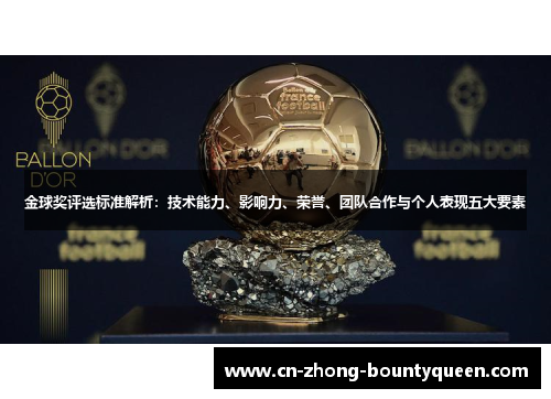 金球奖评选标准解析：技术能力、影响力、荣誉、团队合作与个人表现五大要素